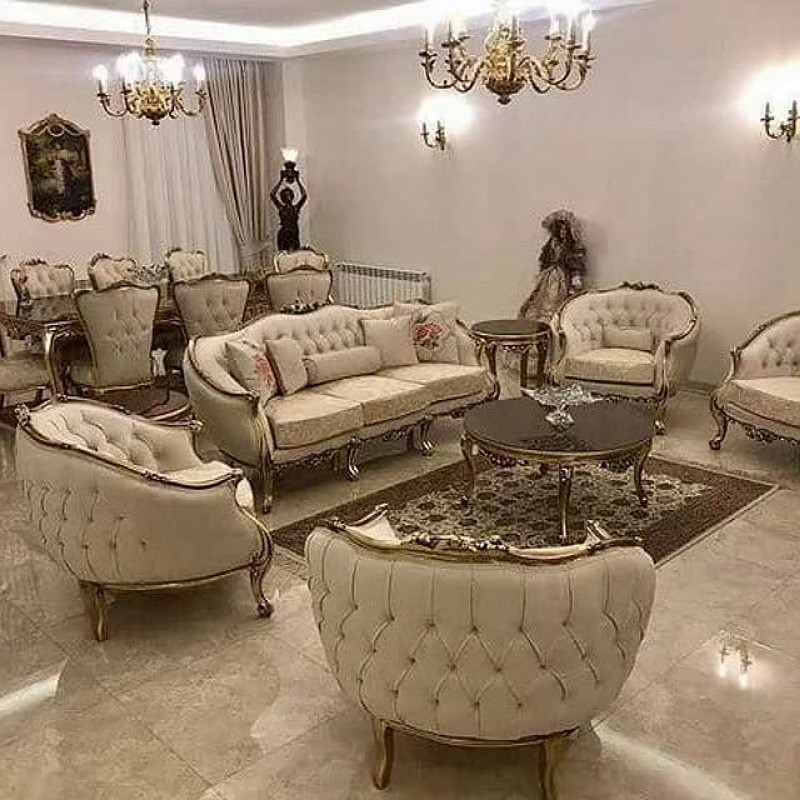 سرویس مبل سلطنتی مدل زمردد ارسال رایگان