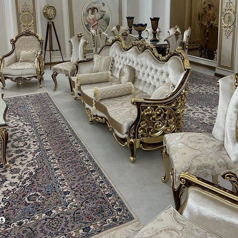 سرویس مبل سلطنتی استیل مدل سلطانیه ارسال رایگان