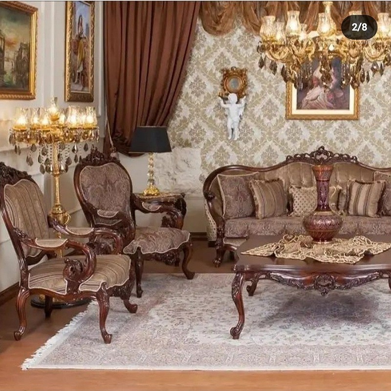 مبل سلطنتی استیل مدل لیون ارسال رایگان