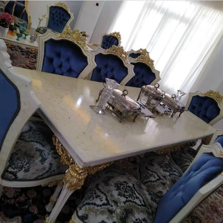 نهارخوری 8 نفره مدل آبشاری رنگبندی به سلیقه مشتری