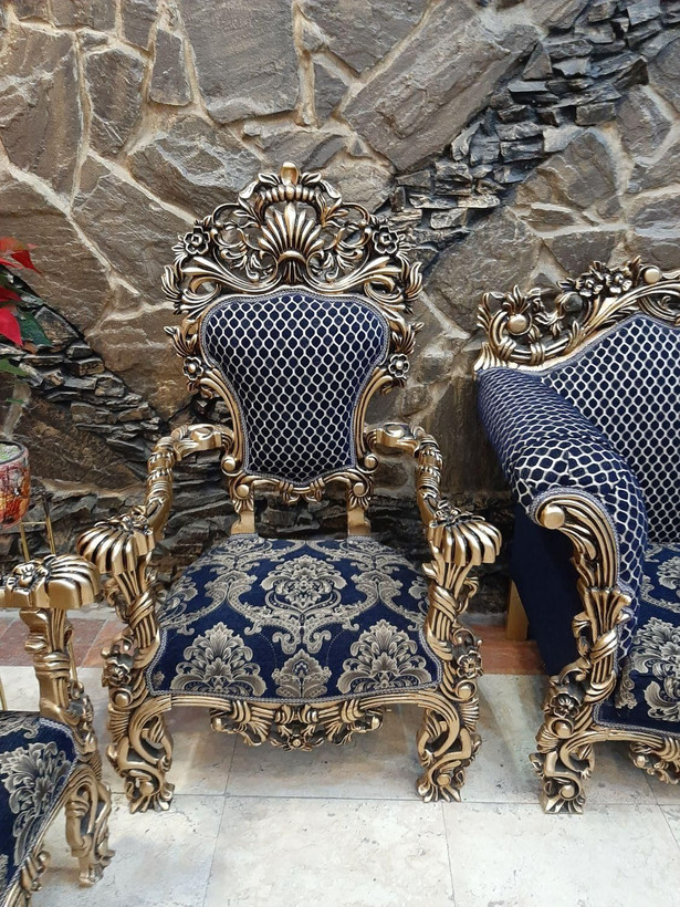مبل مصری استیل کلاسیک راحتی سلطنتی پنجه شیری