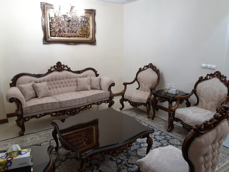 مبل کلاسیک 5نفره مدل چراغان رنگبندی سفارش