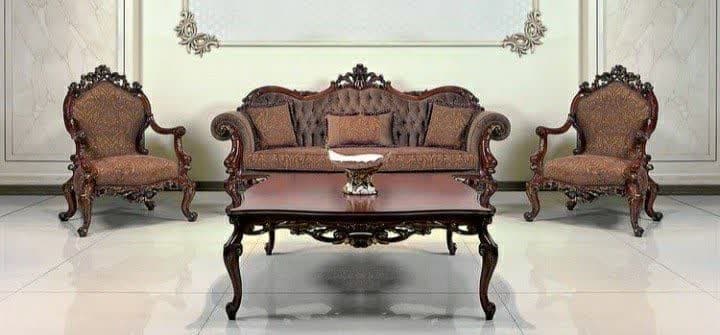 مبل کلاسیک 5نفره مدل چراغان رنگبندی سفارش