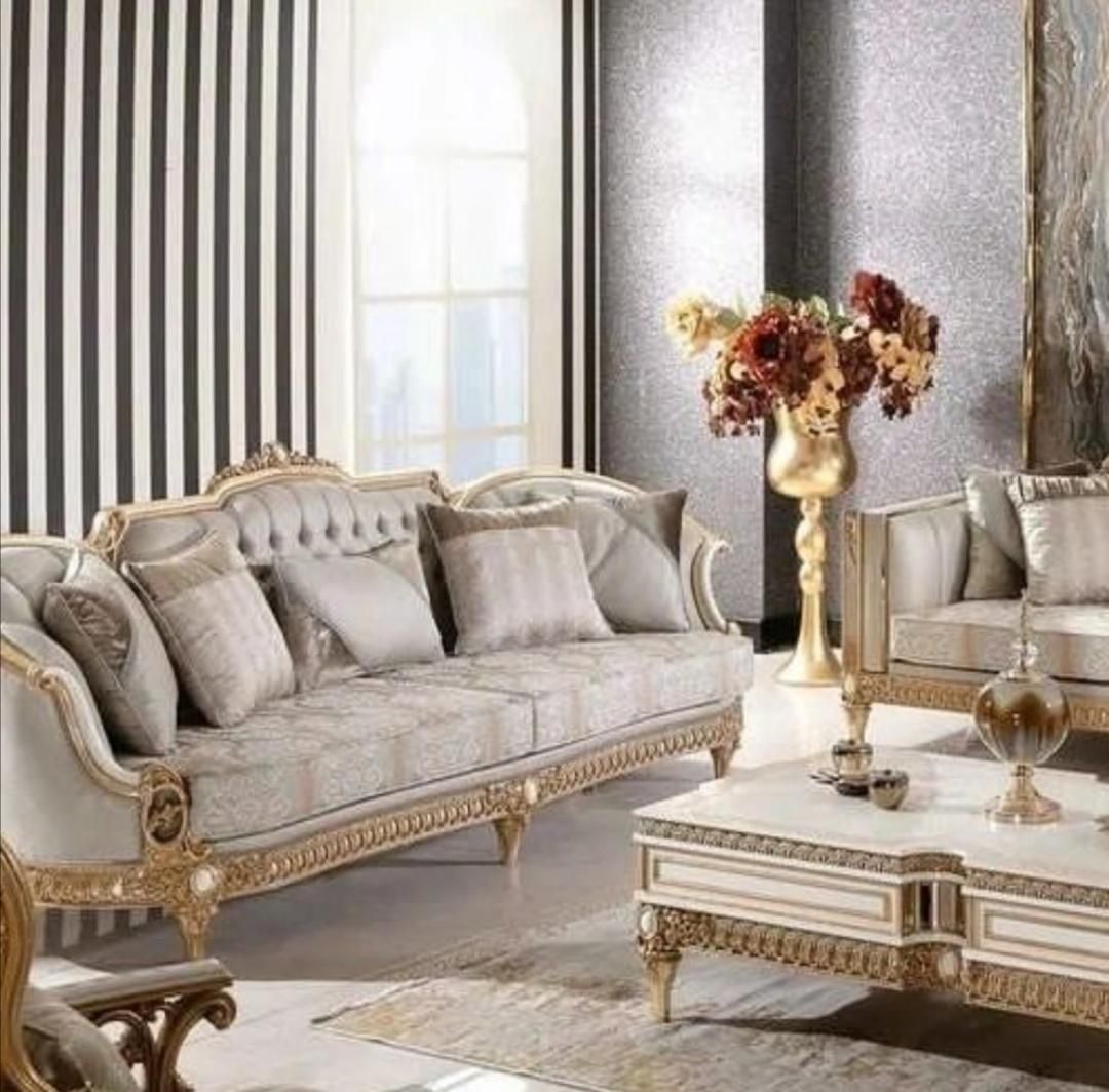 مبل کلاسیک سلطنتی 9 نفره مدل تاتلیس
