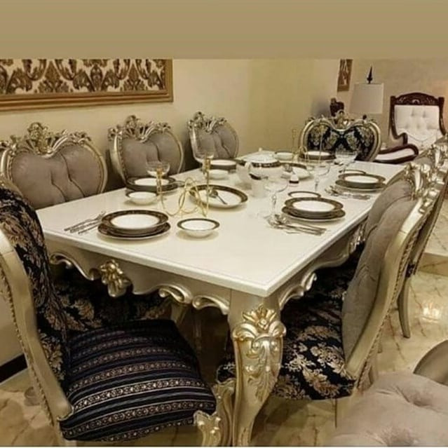 نهارخوری 4 نفره مدل افسون رنگبندی به سلیقه مشتری
