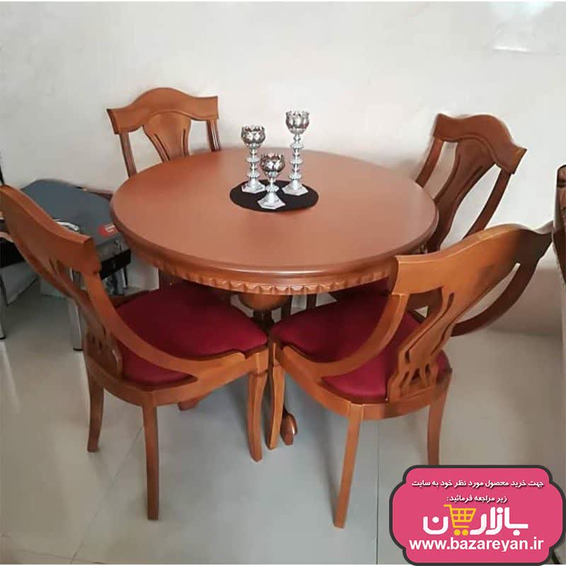 نهارخوری 6 نفره میز گرد مدل گیتاری