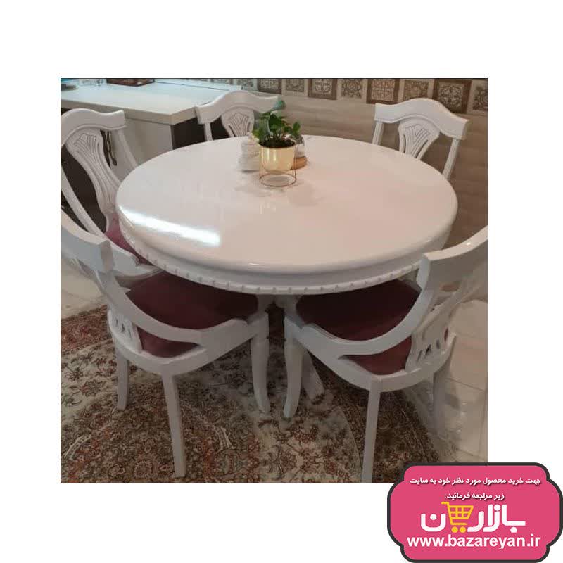 نهارخوری 6 نفره میز گرد مدل گیتاری