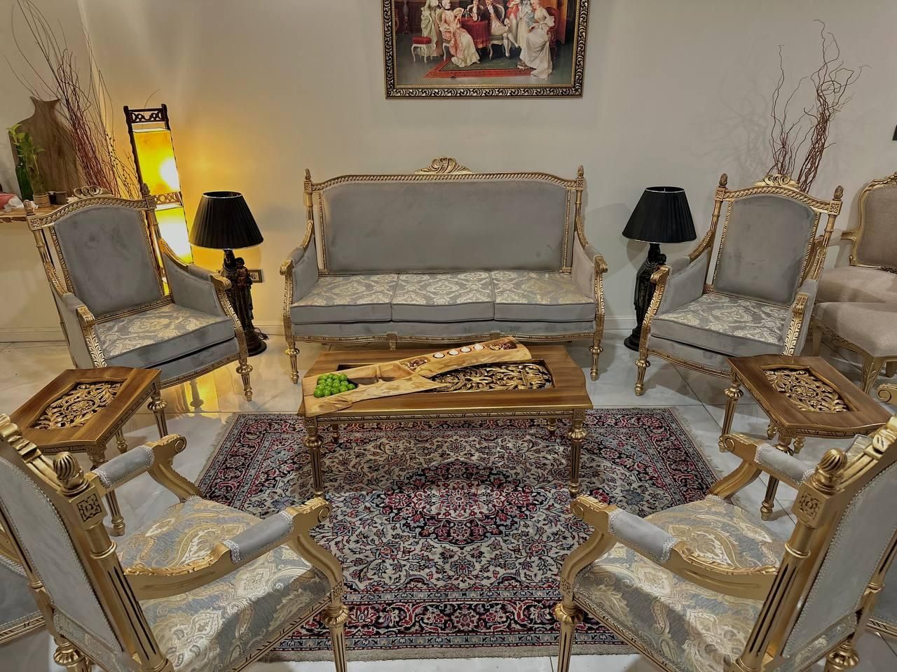 مبل کاجی7نفره مدل سفارتی