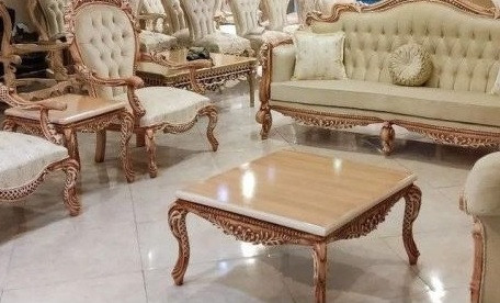 جلومبلی و عسلی3تکه مدل گندمی جنس چوب راش