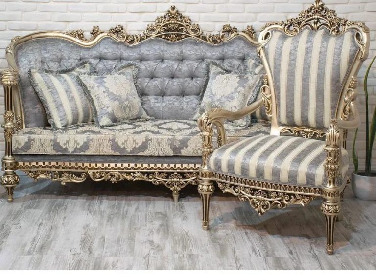 مبل کلاسیک سلطنتی 9نفره مدل خاطره