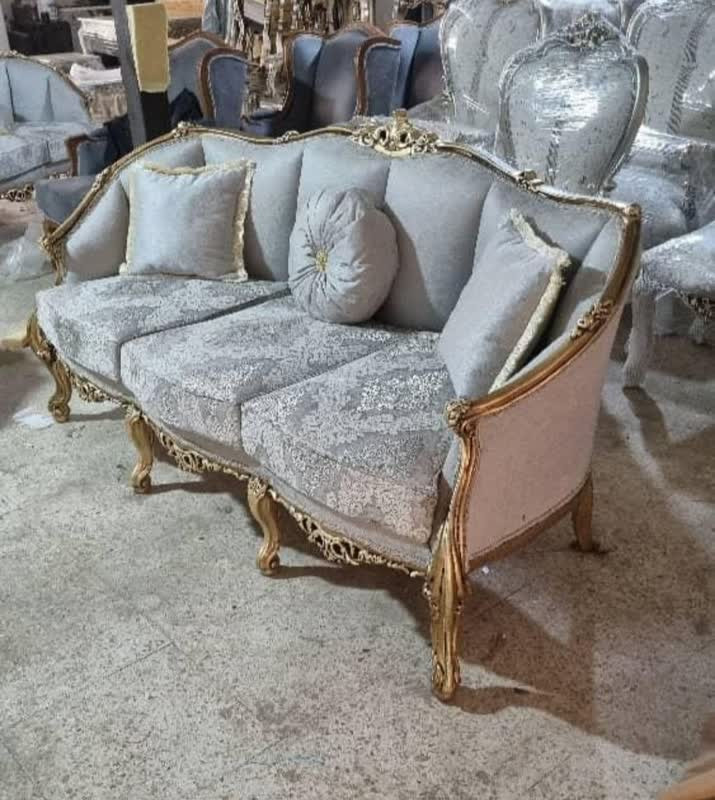 مبل کلاسیک مدل زمرد 7 نفره دوخت خیاری