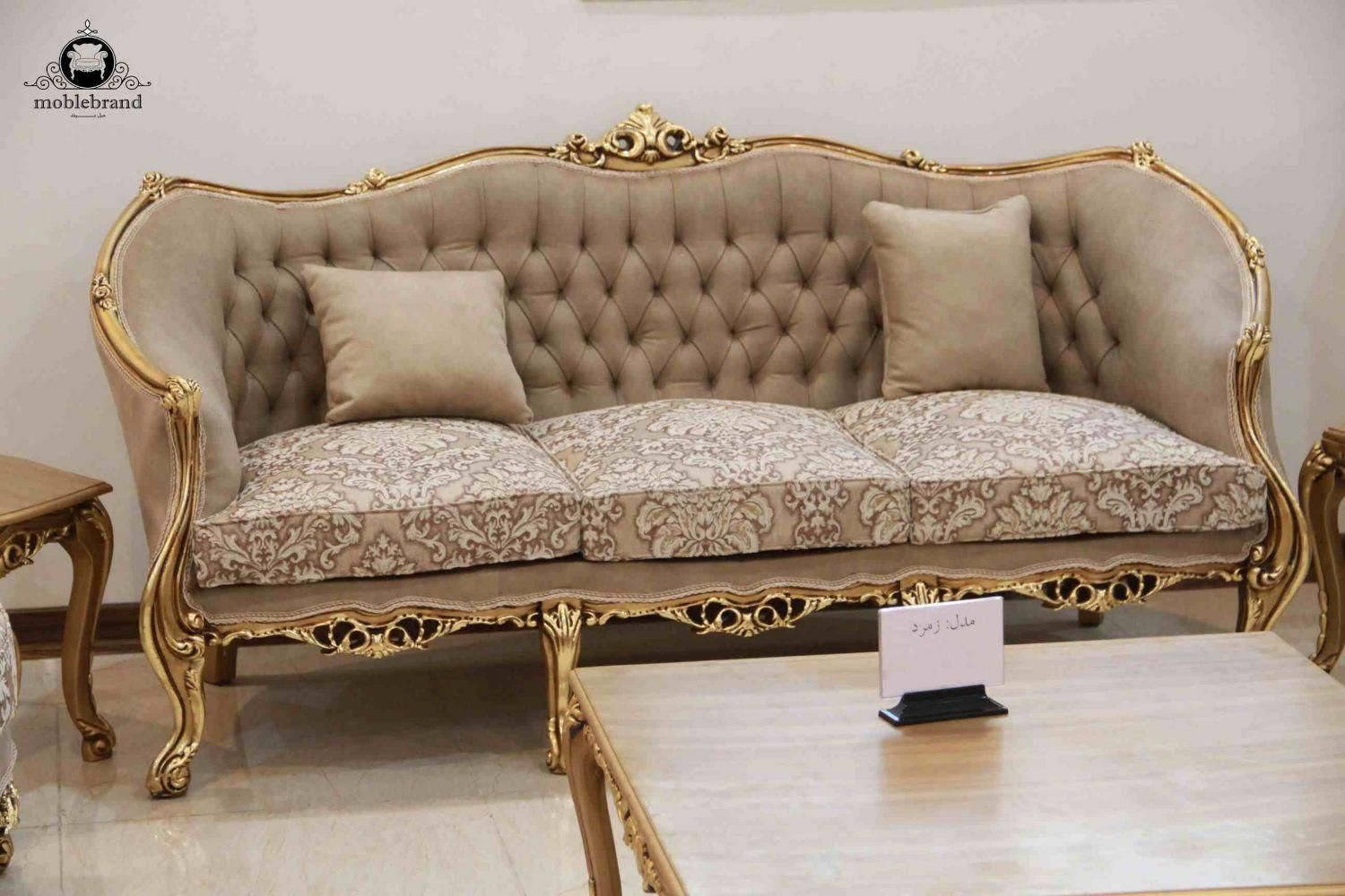 مبل کلاسیک مدل زمرد 9نفره یک رو لمسه کد21