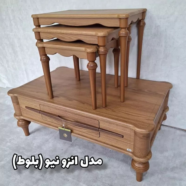 میز جلومبلی و عسلی مدل انزونیو