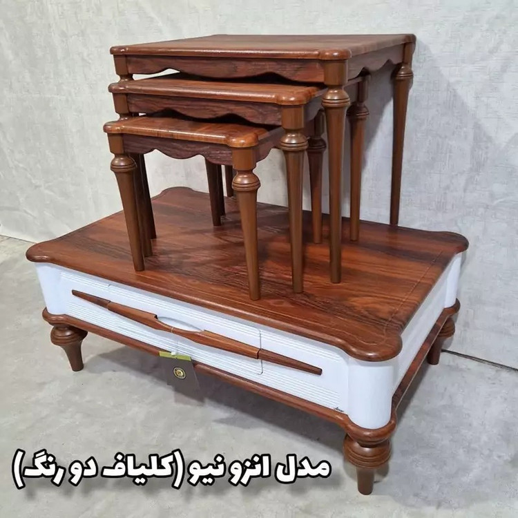 میز جلومبلی و عسلی مدل انزونیو