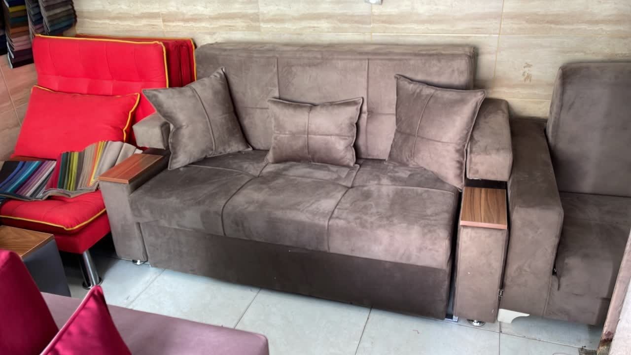 مبل تخت خواب شو تمام طبی کشو دار دو نفره سایز 140در 195 با تخفیف ویژه