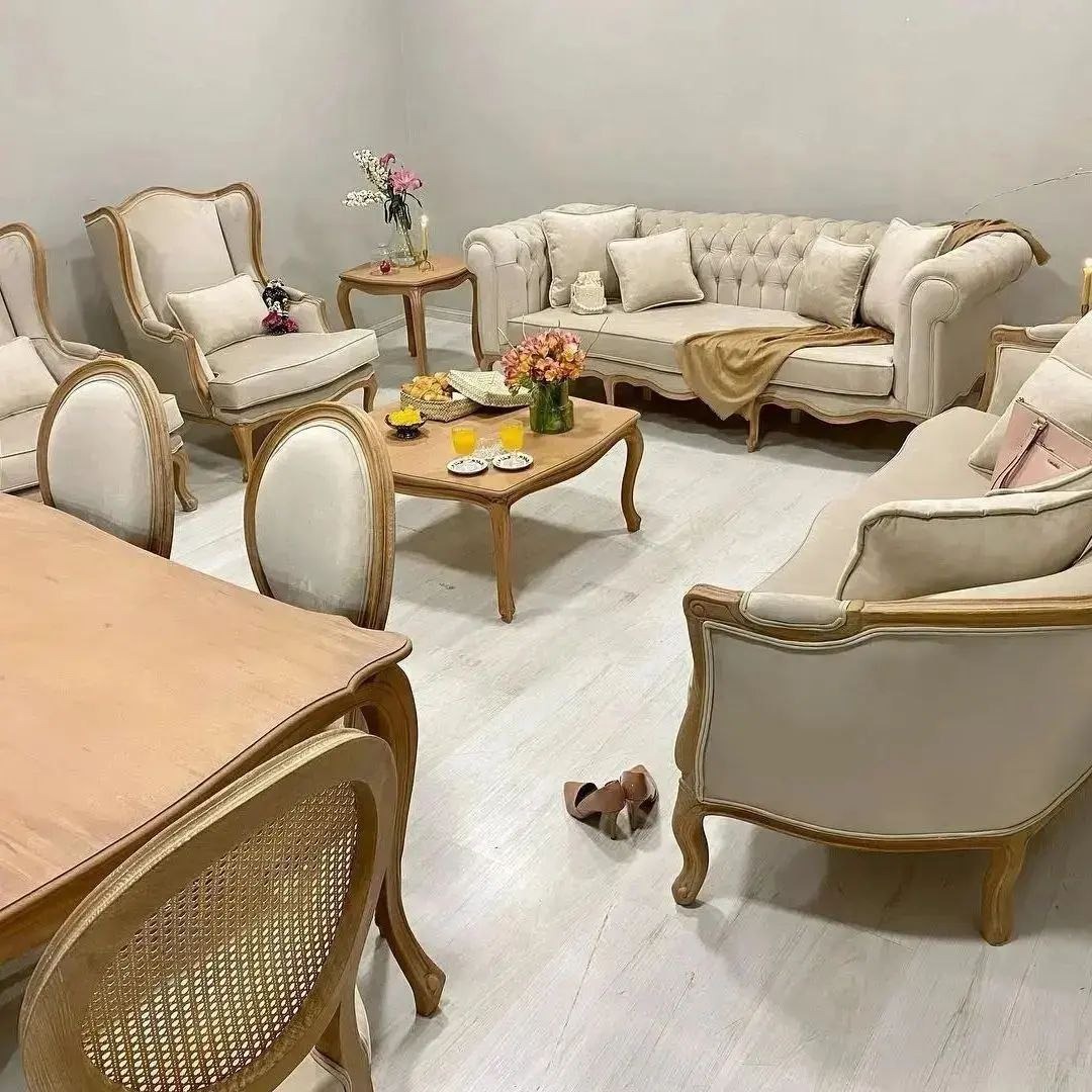 مبل کلاسیک مدل کوئین فرانسوی 8 نفره کد21