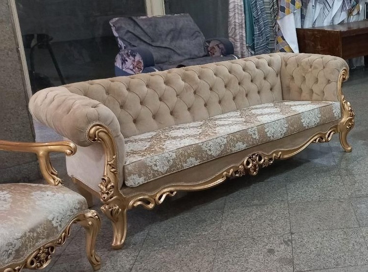مبل کلاسیک 10نفره مدل آراد با کاناپه چستر