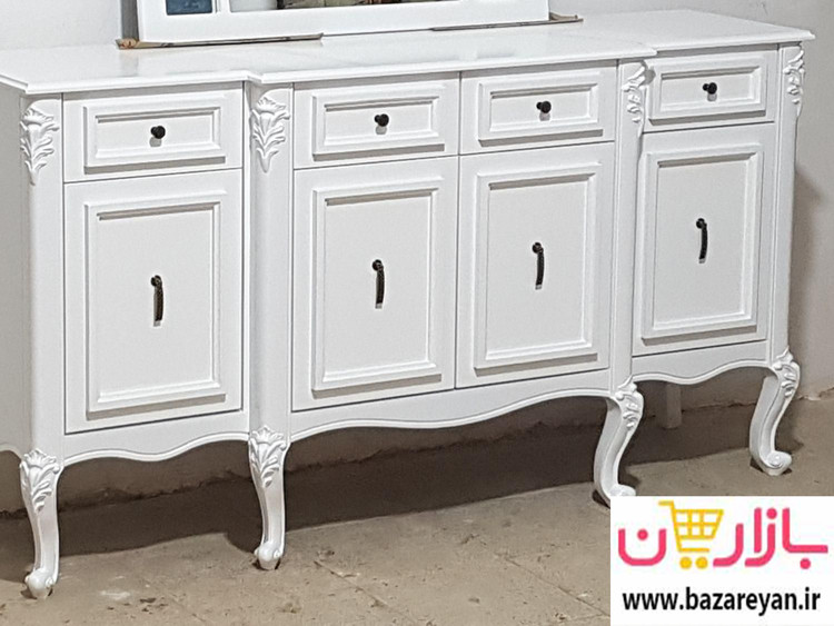 ست آینه کنسول و میز تلویزیون مدل روژان