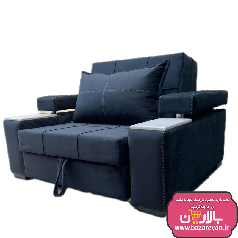 مبل تخت خواب شو طبی یک نفره کشو دار کد17