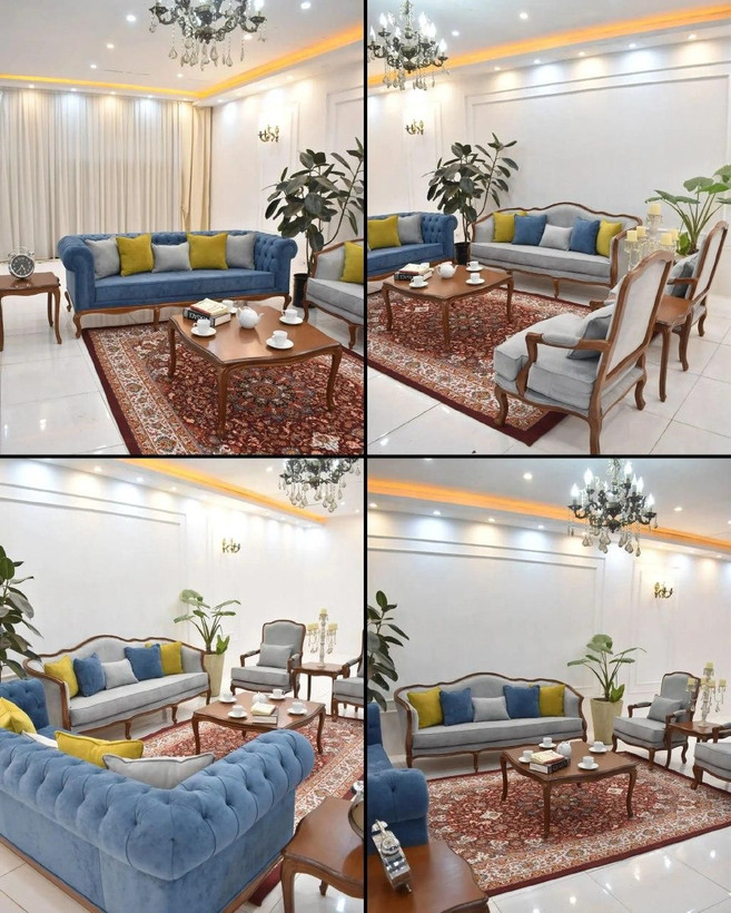 مبل کلاسیک مدل فرانسوی 9 نفره کد 38