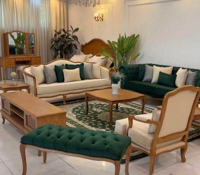 مبل کلاسیک مدل فرانسوی8 نفره کد30