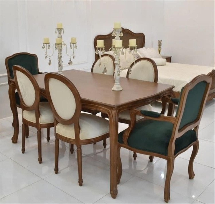 نهارخوری مدل فرانسوی 6 نفره رنگبندی سفارشی