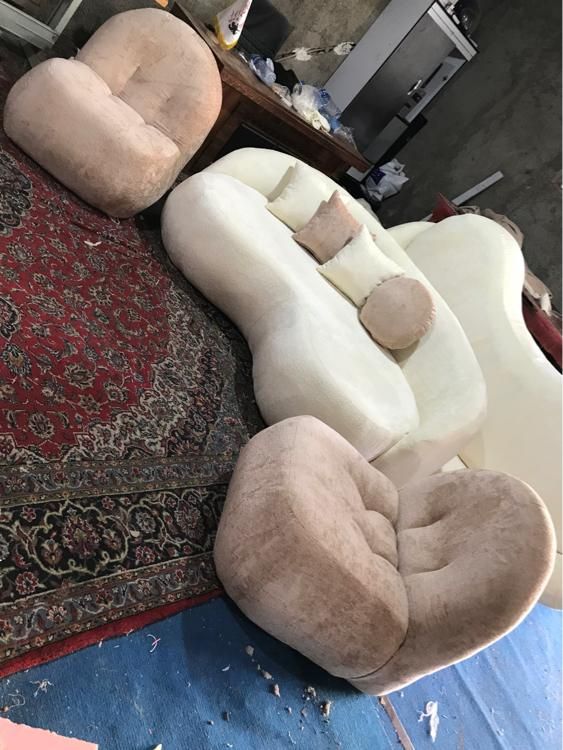 مبل راحتی مینیمال کمجا مدل لوبیایی