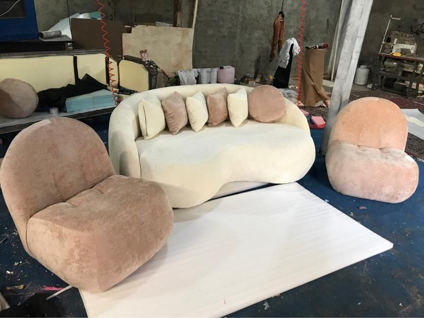 مبل راحتی مینیمال کمجا مدل لوبیایی