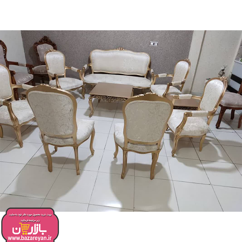 مبل کلاسیک 9 نفره اقتصادی رنگبندی سفارشی