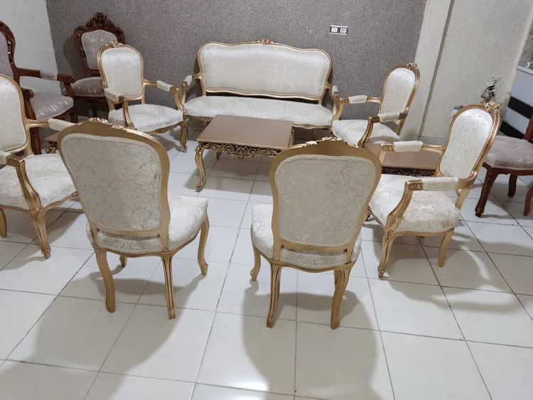 مبل کلاسیک 9 نفره اقتصادی رنگبندی سفارشی