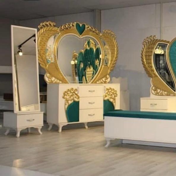 سرویس خواب عربی با کمد شش درب رنگبندی سفارشی