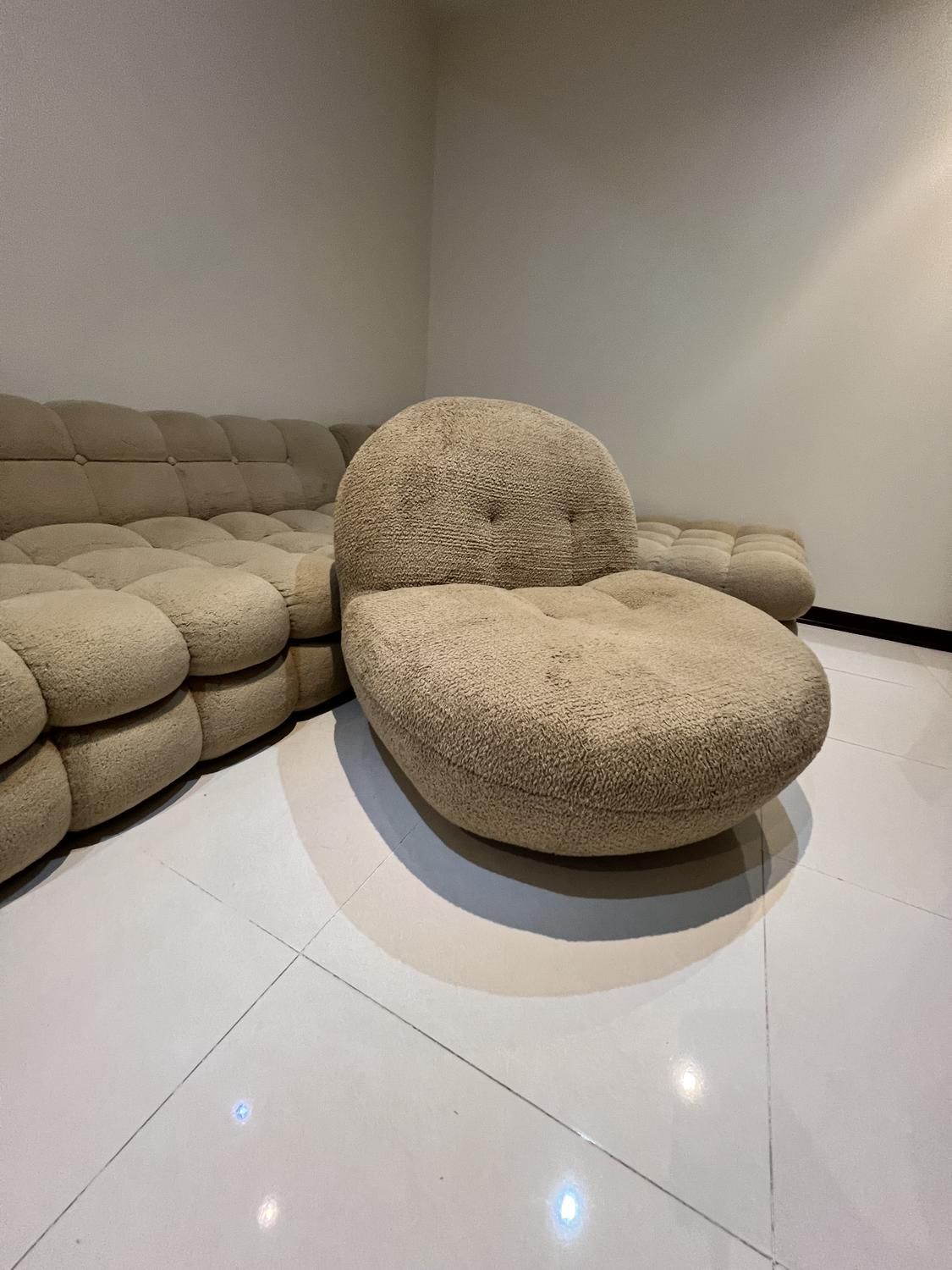 مبل ال 7 نفره مدل تدی رنگبندی سفارشی