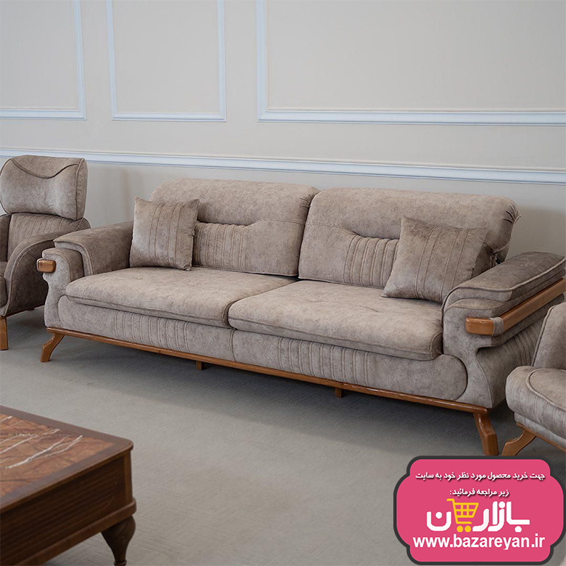 مبل8نفره تختشو کد08کاناپه دارای شارژر ویژه 1403