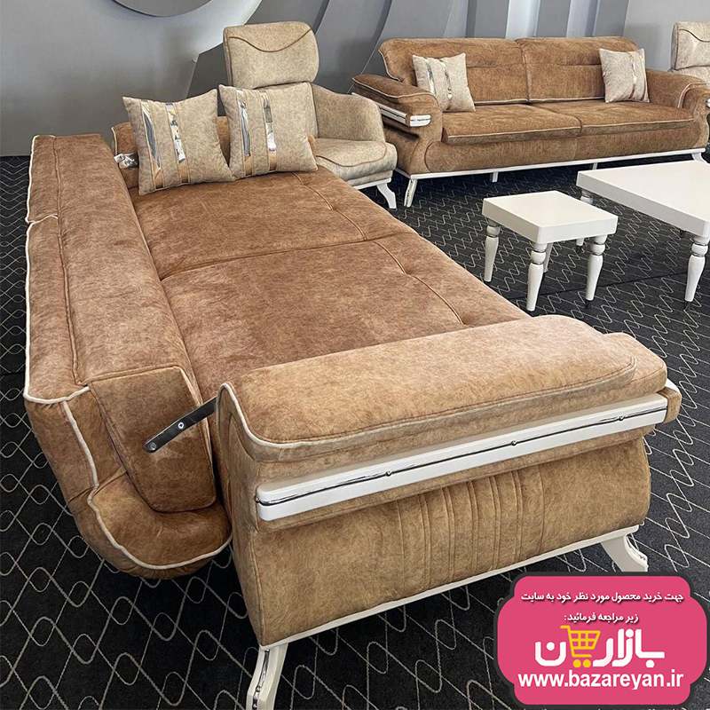 مبل8نفره تختشو کد07کاناپه دارای شارژر ویژه 1403