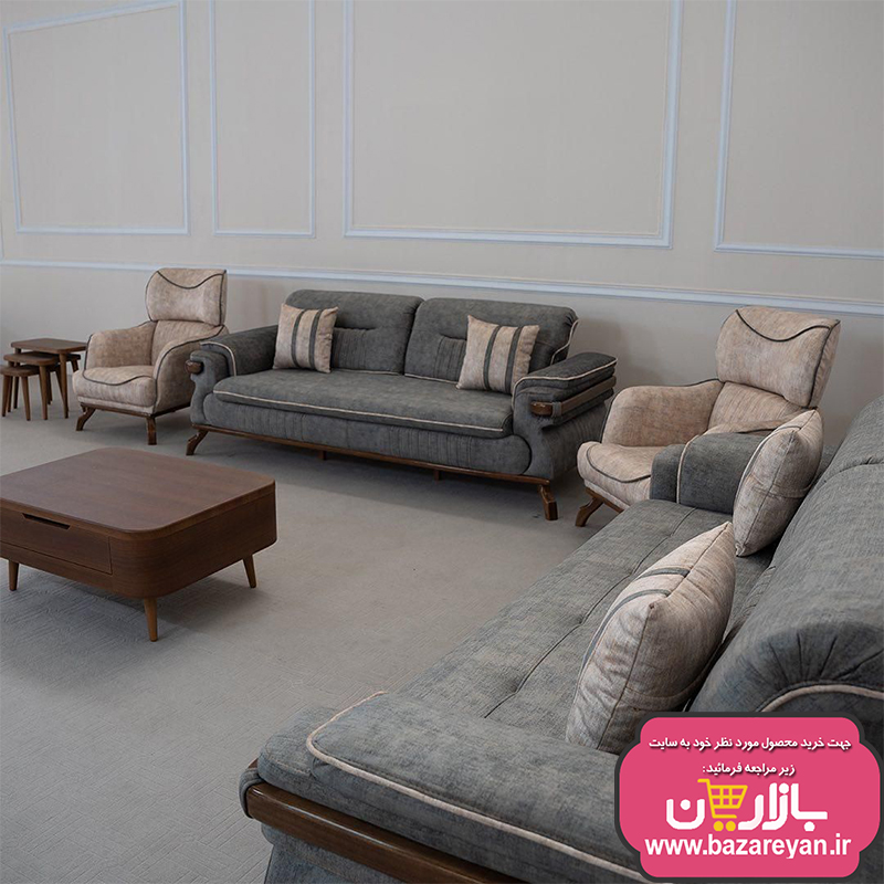 مبل8نفره تختشو کد08کاناپه دارای شارژر ویژه 1403