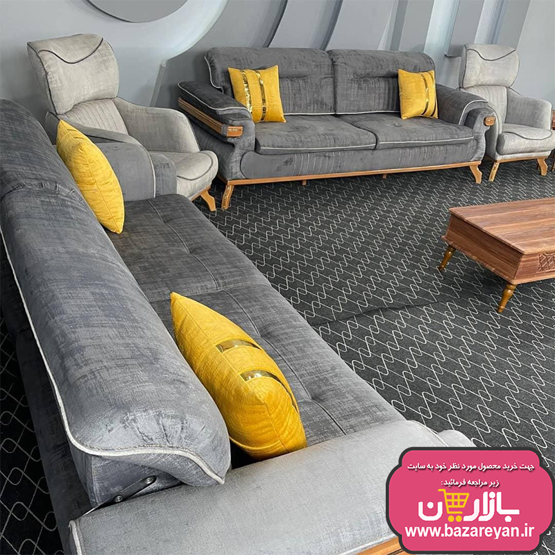 مبل8نفره تختشو کد06کاناپه دارای شارژر ویژه 1403
