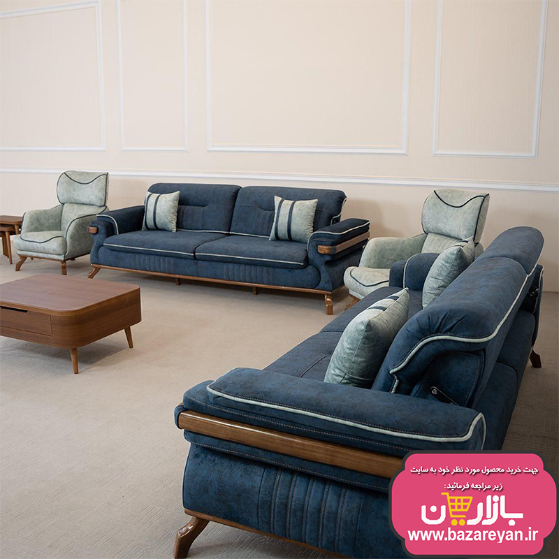 مبل8نفره تختشو کد01کاناپه دارای شارژر ویژه 1403