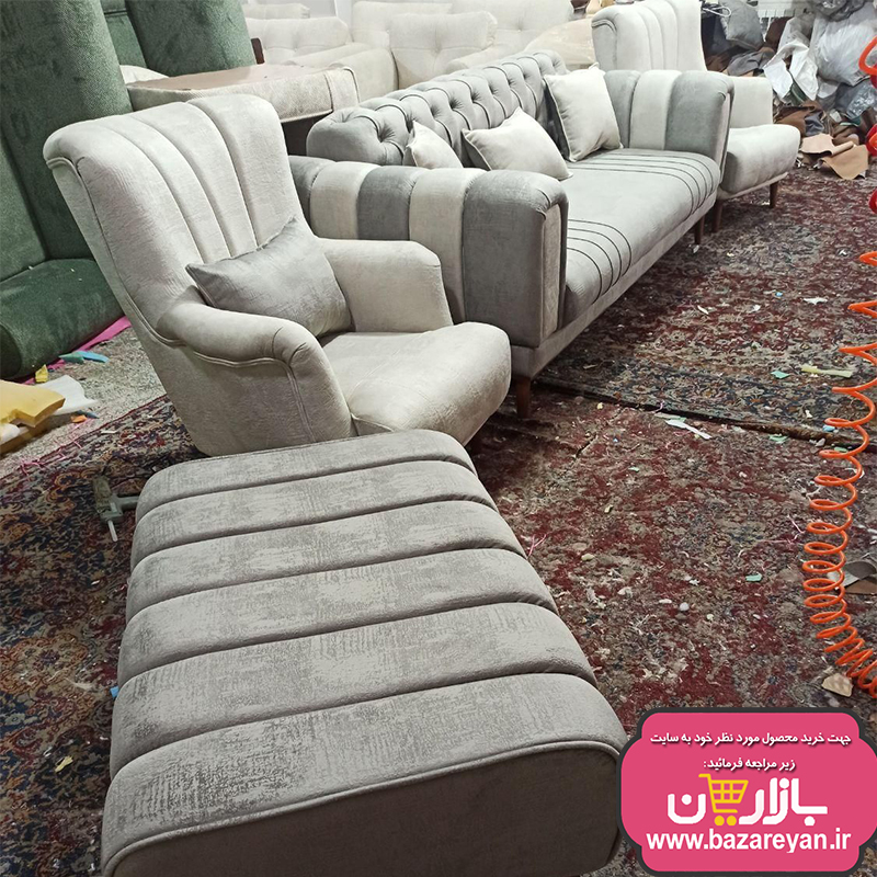 مبل راحتی7 نفره مدل چستر کد92 رنگبندی به سلیقه مشتری
