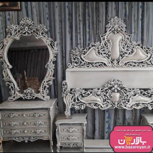 سرویس خواب 2نفره تمام چوب سلطنتی ارسال به سراسر کشور