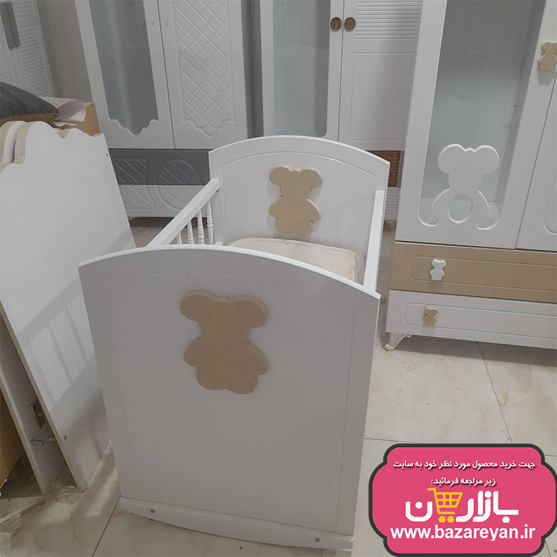 تخت و کمد کودک ، سیسمونی کد 76