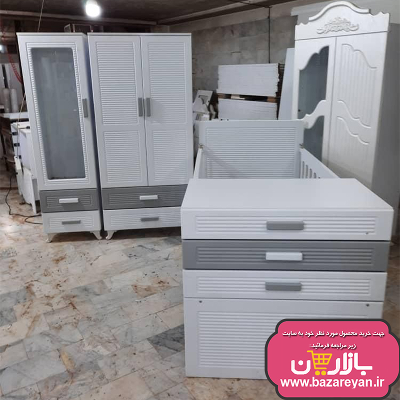 تخت و کمد کودک ، سیسمونی کد 75