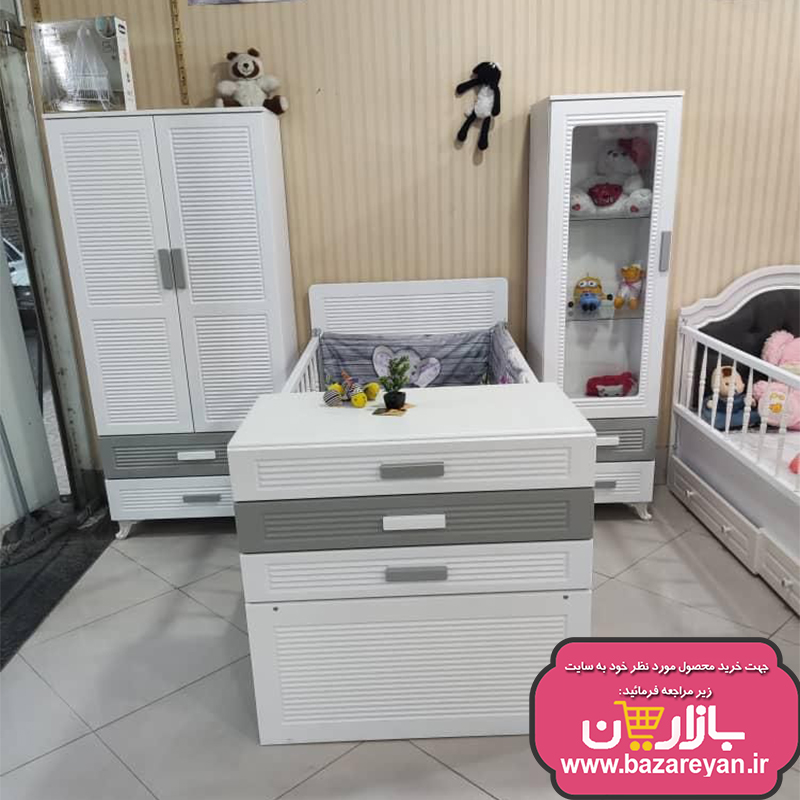 تخت و کمد کودک ، سیسمونی کد 75