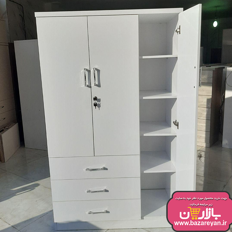 کمد لباس براق ملامینه ارسال به سراسر کشور