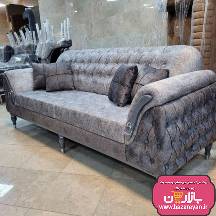 مبل راحتی7 نفره چستر کد102 + جلومبلی و عسلی 4تکه