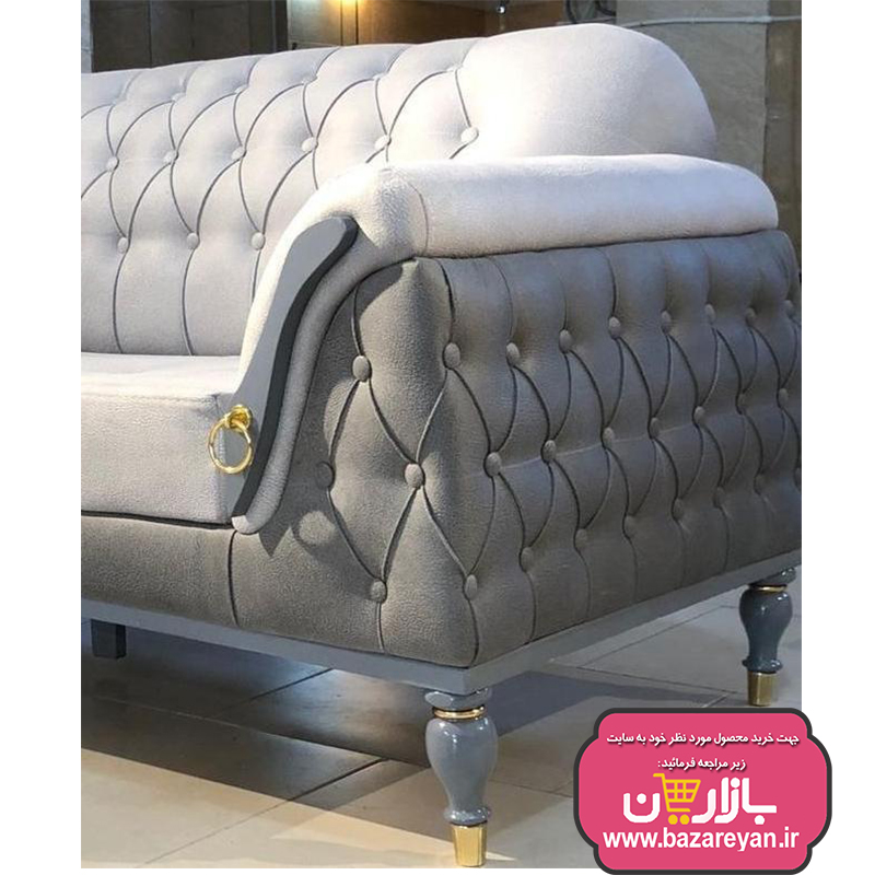 مبل راحتی7 نفره چستر کد102 + جلومبلی و عسلی 4تکه