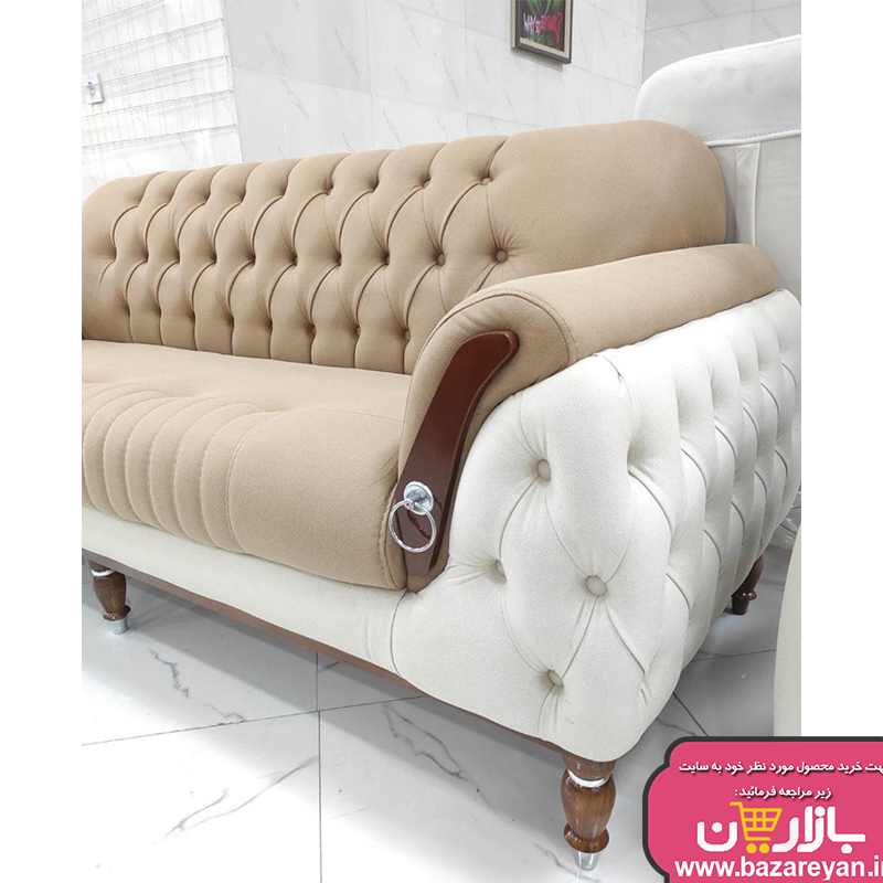 مبل راحتی7 نفره چستر کد102 + جلومبلی و عسلی 4تکه