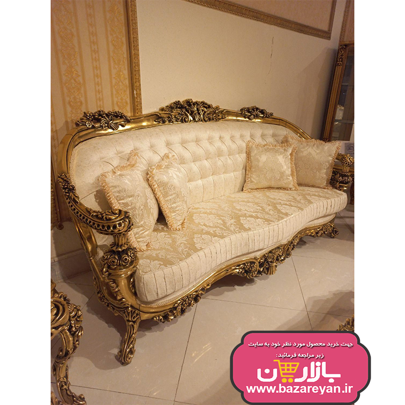 مبل کلاسیک سلطنتی 7 نفره مدل ایتالیایی سوپرراش کد 12، ارسال55 روزکاری به سراسر کشور