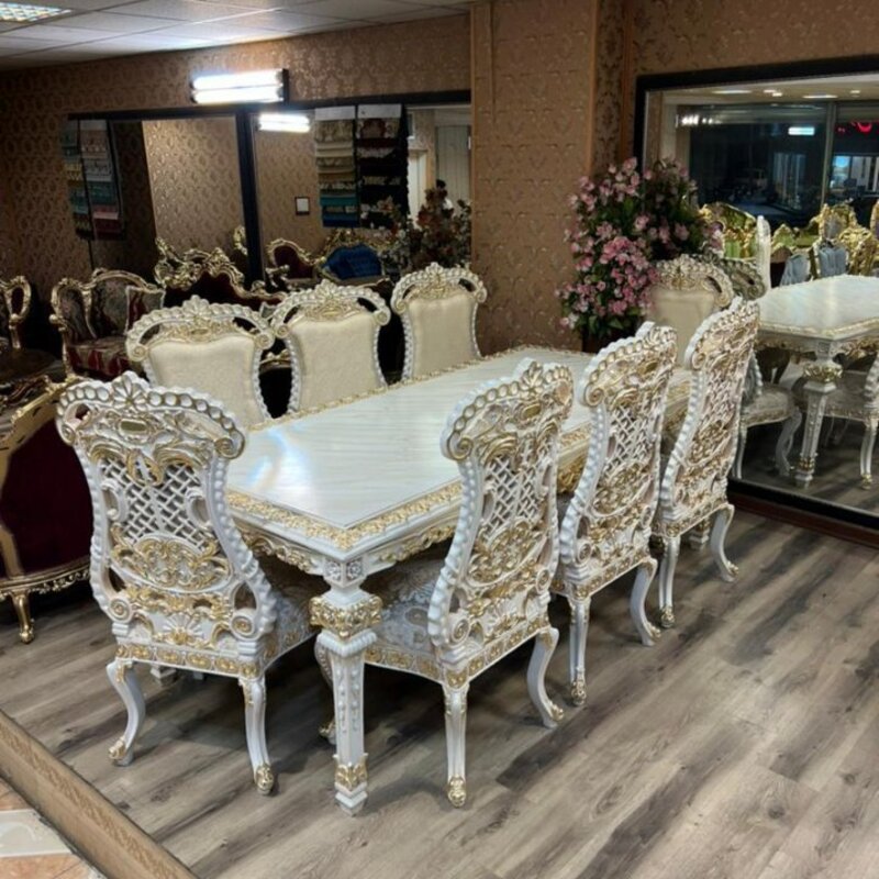 مبل کلاسیک سلطنتی 9 نفره مدل چهارتراش سوپرراش ، ارسال55 روزکاری به سراسر کشور