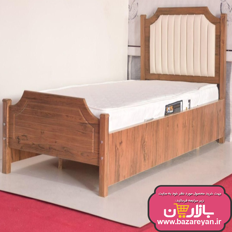 تخت خواب یک نفره کد36 سایز 90x200 سانتی متر