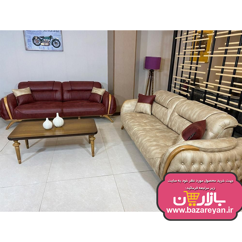 مبل هشت نفره تختخواب شو مدل لیون با تخفیف ویژه